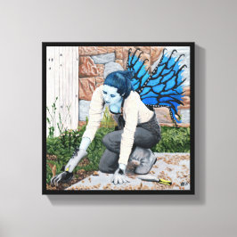 Mörk Fairy Gardener Fantasy Art Kanvastryck