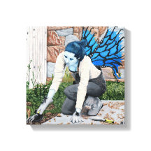 Mörk Fairy Gardener Fantasy Art Kanvastryck