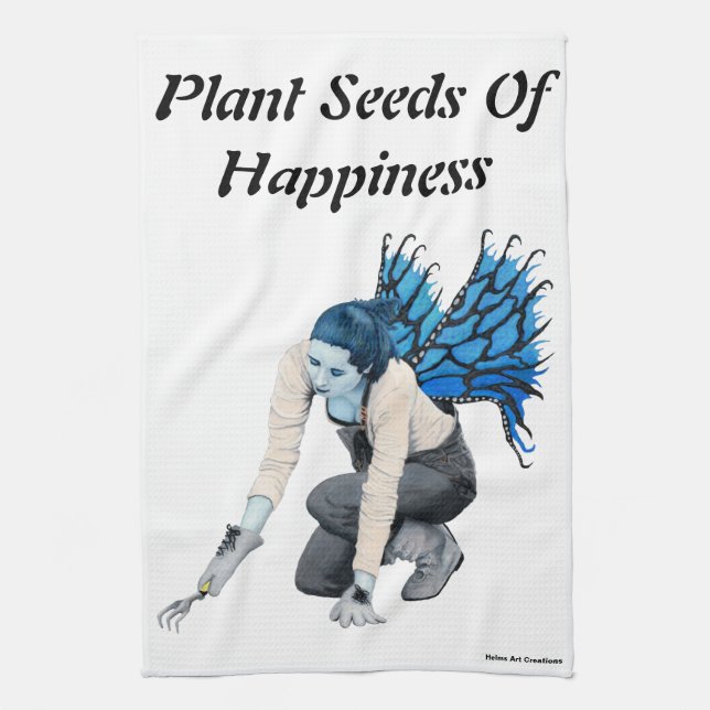 Mörk Fairy Gardener Fantasy Art Kitchen Towel Kökshandduk (Vertikal)