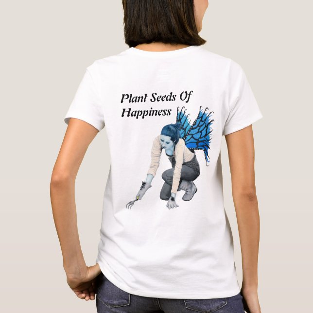 Mörk Fairy Gardener  Fantasy Art Shirt T Shirt (Baksida)