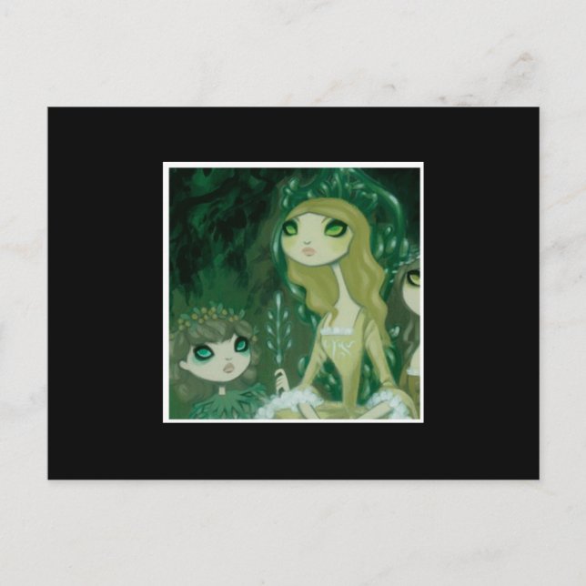 Mörk Fairy Tale Character 15 Vykort (Framsida)
