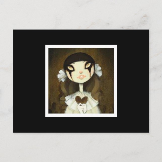 Mörk Fairy Tale Character 1 Vykort (Framsida)