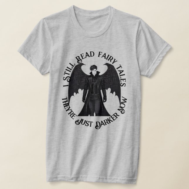 Mörk Fairy Tales Vampire Romantik Bedtime Reading T Shirt (Laydown)