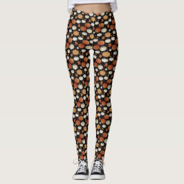 Mörk Fall Pumpkins Leggings
