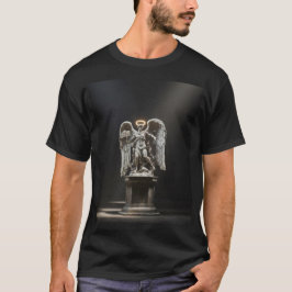 Mörk Fallen Ängla Staty\Gotisk Katedral T-Shirt