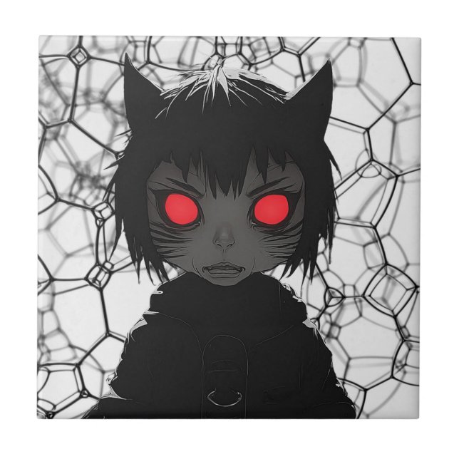 Mörk Fantasy Anime Gotisk Keramisk Kakel (Framsidan)