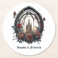 Mörk Fantasy Castle Window Gothic Bröllop