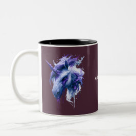 Mörk Fantasy Enhörning Kaffe Mugg