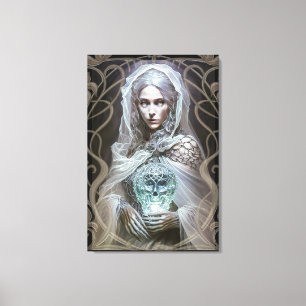 Mörk Fantasy Female, Oracle Canvastryck