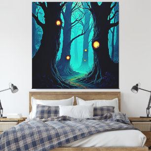 Mörk Fantasy Forest My Canvastryck