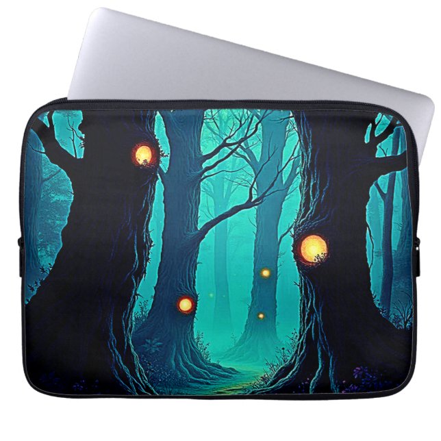 Mörk Fantasy Forest My Laptop Fodral (Framsidan)
