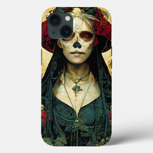 Mörk Fantasy Gothic Skull Woman (Baksida)