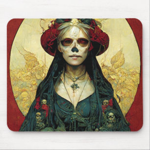 Mörk Fantasy Gothic Skull Woman Musmatta