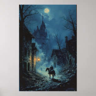 Mörk Fantasy Knight Affisch