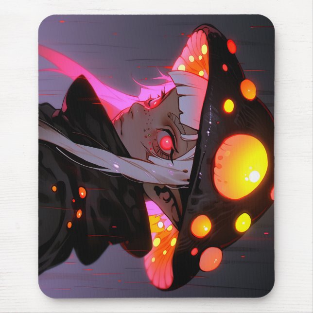 Mörk Fantasy Mushroom Elf Anime Girl Musmatta (Framsidan)
