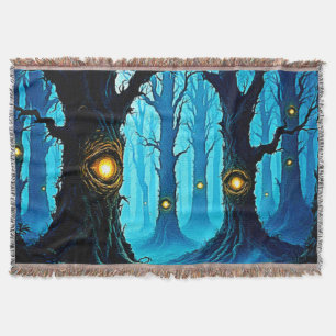 Mörk Fantasy Ögonträdsdesign Filt