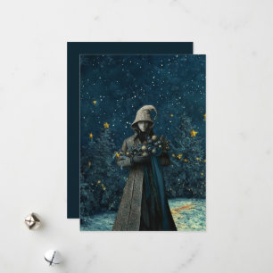 Mörk Fantasy Platt Helgdag Julkort