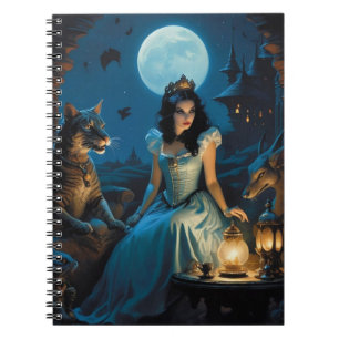 Mörk Fantasy Princess Anteckningsbok