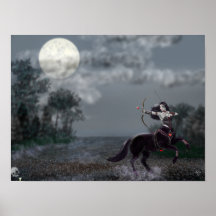 Mörk Fantasy Riddare Väggkonstaffisch