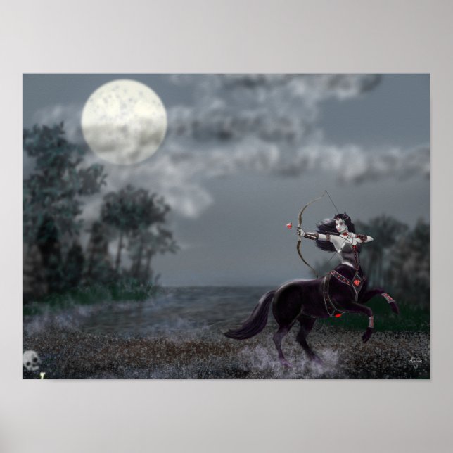 Mörk Fantasy Riddare Väggkonstaffisch Poster (Framsidan)