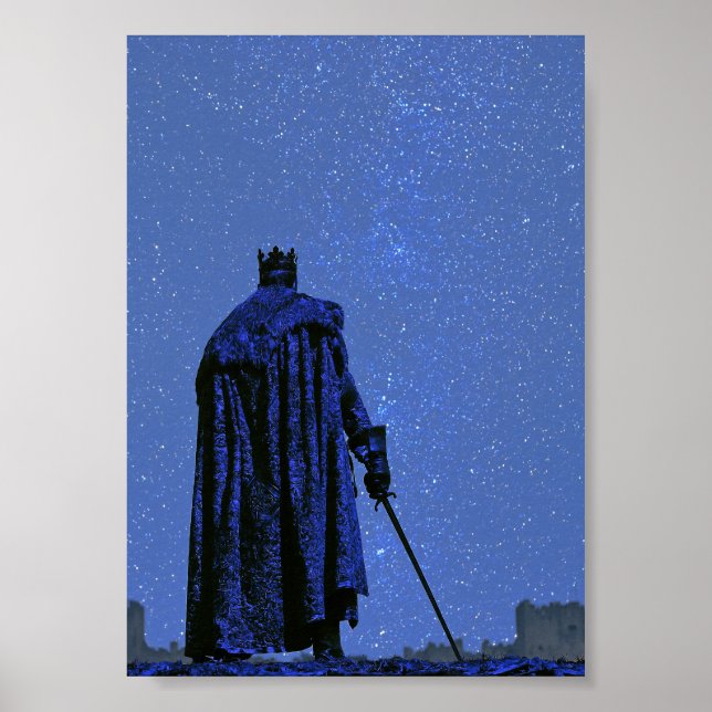 Mörk Fantasy Röd Kapuschong Riddare Affisch  (Framsidan)