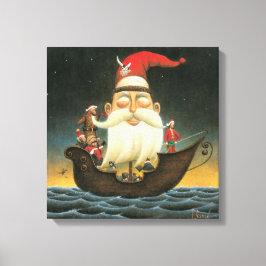 Mörk Fantasy Santa Pirat Canvas Art