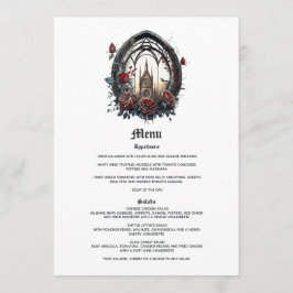 Mörk Fantasy Slott Fönster Gotisk Bröllop Meny