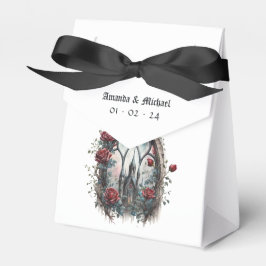 Mörk Fantasy Slott Fönster Gotisk Bröllop Presentaskar