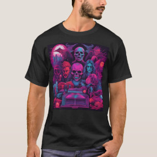 Mörk Fantasy Surrealism möter skräckfilmer Bokar T Shirt