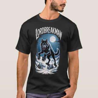 Mörk fantasy vargkonst för fans t shirt