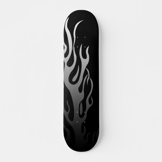 mörk flammar skateboard bräda 19,5 cm (Framsida)