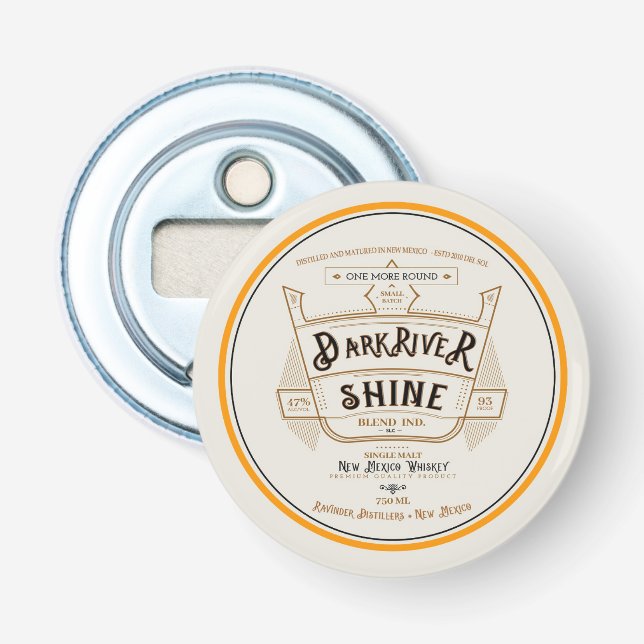 Mörk Floden Shine Sunshine Vicram Button kan öppna Flasköppnare (Framsidan)