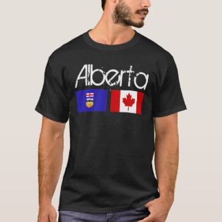 Mörk för Alberta flaggaskjorta T Shirt