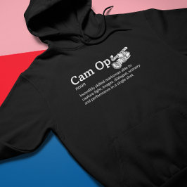 Mörk för Cam Op-definition - Kamerateam Hoodie
