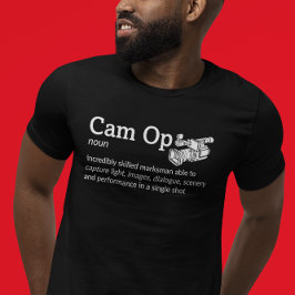 Mörk för Cam Op-definition - Kamerateam T Shirt