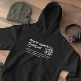 Mörk för definition av produktionsdesigner - film hoodie