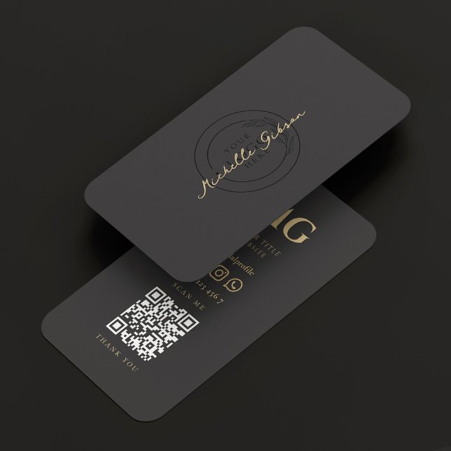 Mörk för den moderna Professionellen Marknadsförin Visitkort (Skapare uppladdad)