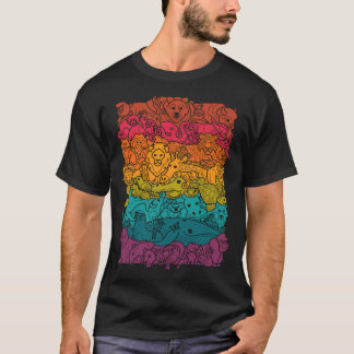 Mörk för djurspektrum t shirt