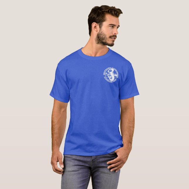 Mörk för DMV-logotypskjorta T-shirt (Hel framsida)
