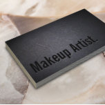 Mörk för Elegant av fetstil i Makeup Artist Bold T Visitkort<br><div class="desc">Affärskortet Svart ut-make-up för professionell.</div>