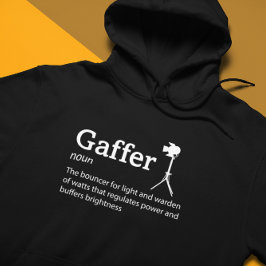 Mörk för Gaffer-definition - Filmbesättning Hoodie