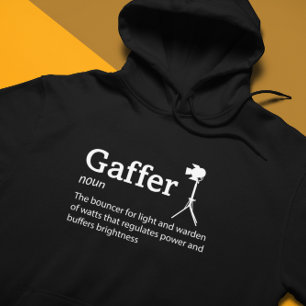 Mörk för Gaffer-definition - Filmbesättning Hoodie