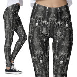 Mörk för gotisk Spooky Architecture Alien Spindeln Leggings<br><div class="desc">Gothic Spooky Architecture Leggings | Mörk Alien Webbdesign Utforska den mystiska alluren av mina gotiic Spooky Architecture Leggings, med en unik utformning som påminner om spindelnät med subtila främmande inflytande. Det spännande mönster, som liknar skallemblemen inom starka ectoplasm-motiv för spindlarnas webben, kommer säkert att starta samtal. Gå lätt in på...</div>