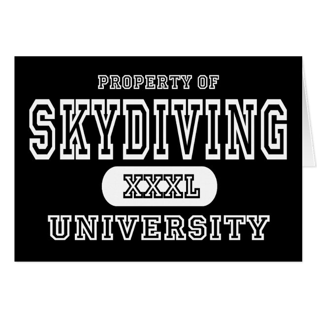Mörk för himmeldykninguniversiteten hälsningskort (Framsidan Horizontal)