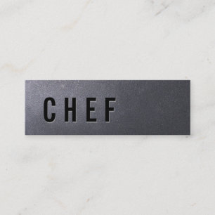Mörk för kockcateringMinimalist Mini Visitkort