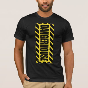 MÖRK för logotyp för GULT för T-tröjaDangerho Tee Shirt