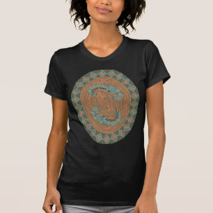 Mörk för Mandala för Caddis klipsk vatten- T Shirt
