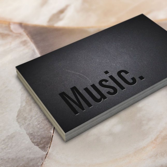 Mörk för minimal fetstil i musik visitkort (Skapare uppladdad)