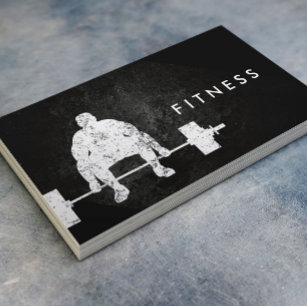Mörk för personlig tränare för BodyBuilder-workout Visitkort