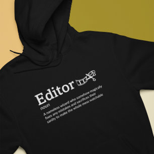 Mörk för redigeringsdefinition - Film-/videoredige Hoodie